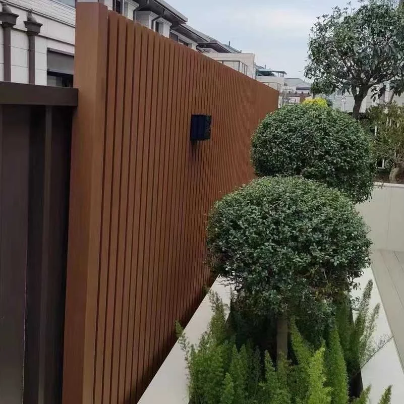 fluted wall panels fence wpc wood composite covering siding for garden yard