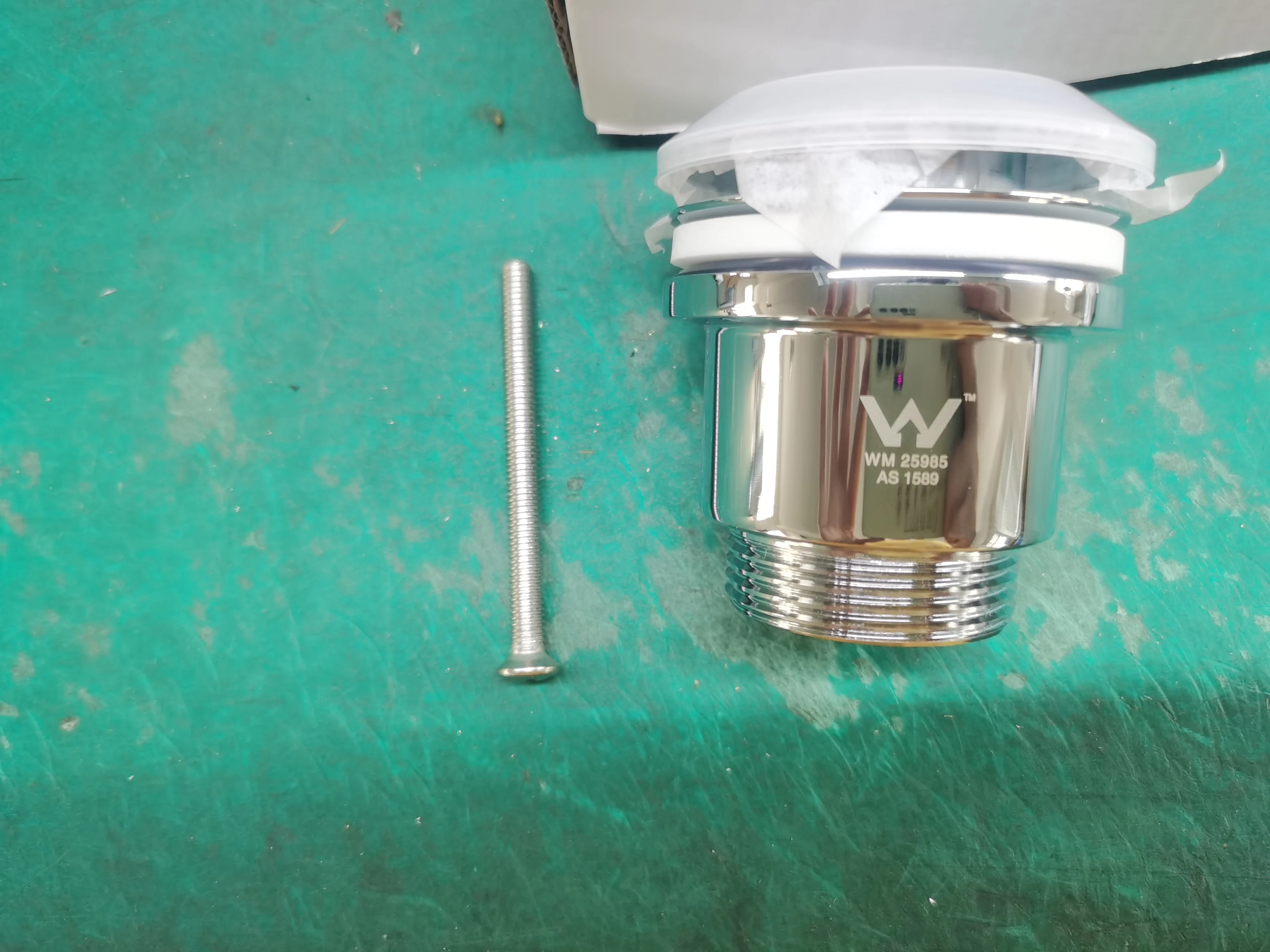 Factory Hot Sale water drain slotted waste plug surface polished chrome Big Round Top pop up drainer for bathroom sink drainage