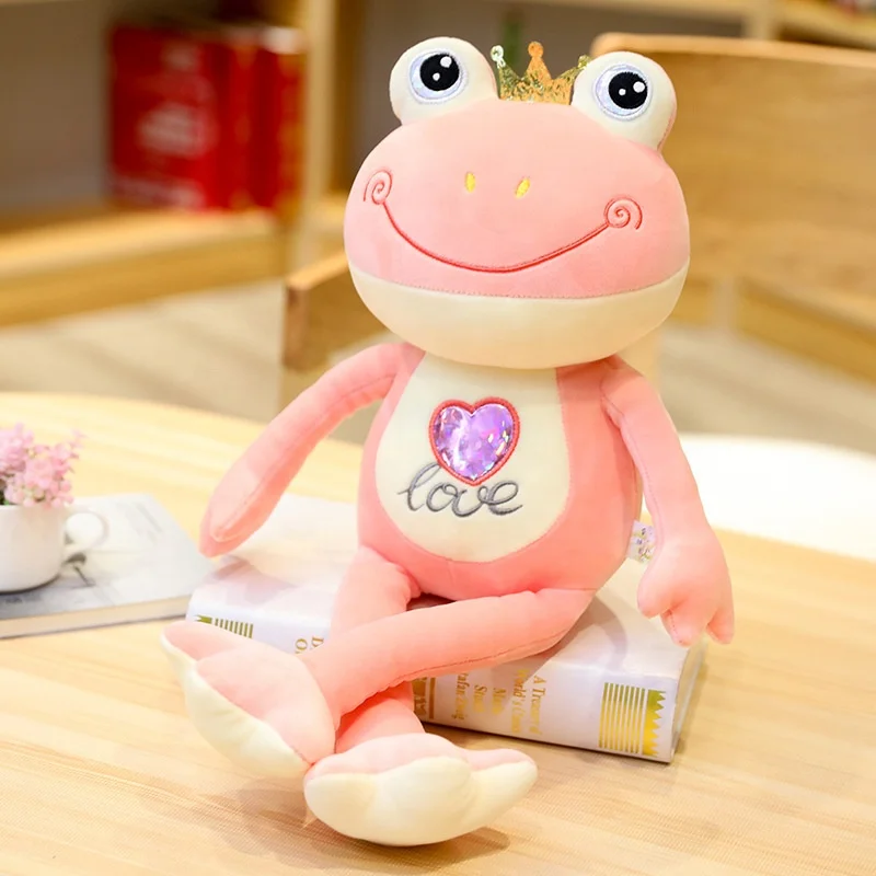 Hot selling new arrivals big sizes or customized frog plush stuffed toy for valentines