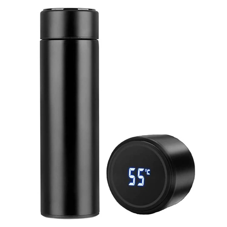 Stainless Steel Custom Logo Led 500Ml Digital Smart Temperature Display Flask