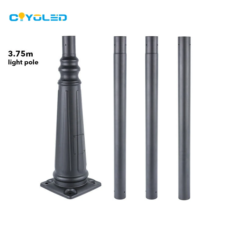 COYOLED Nordic Street Solar Lights Splicing Pole Iron Q235 Steel Light Poles Outdoor Galvanized Street Light