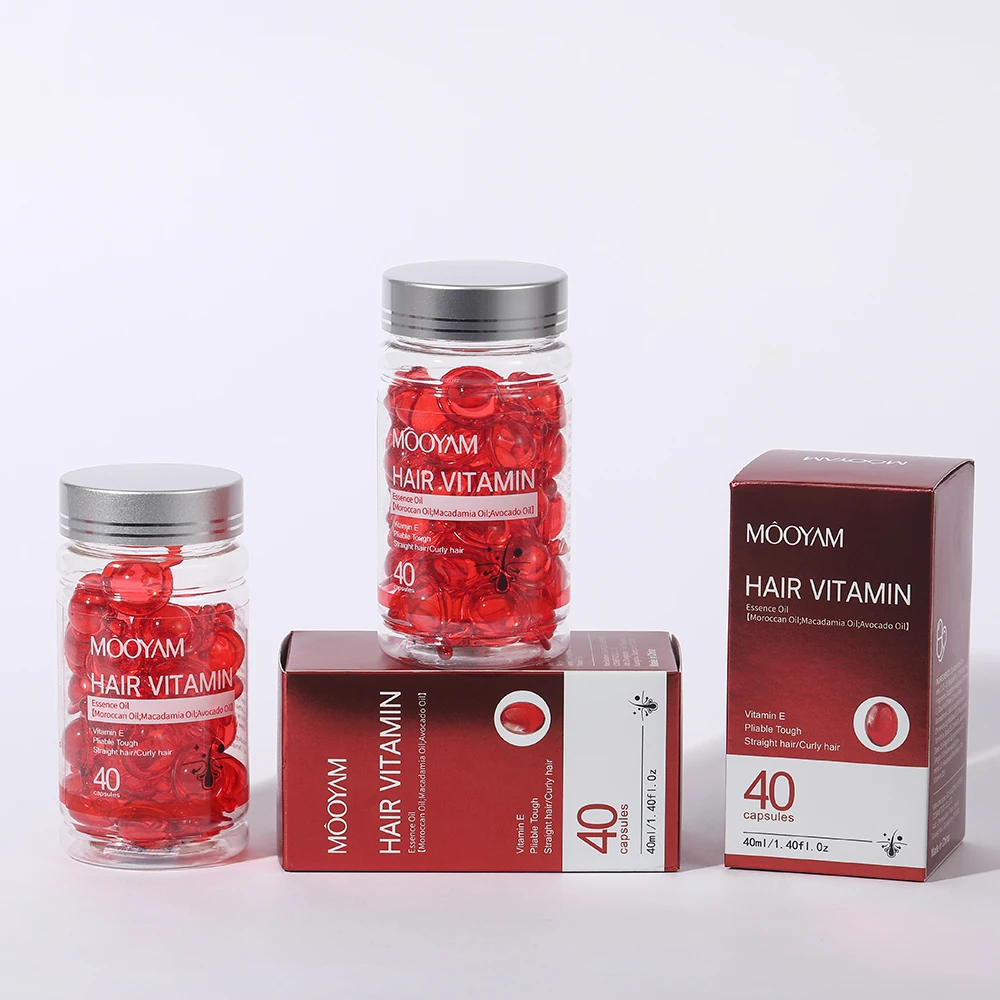 Oem Hair Vitamins Repair Growth Oil Moisturizing Treatment Capsule Hair Serum Hair Oil Capsules