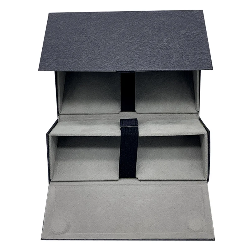 Wholesale Fashion Custom Leather 4 Slots Storage Box Women men Folding Sunglasses Case