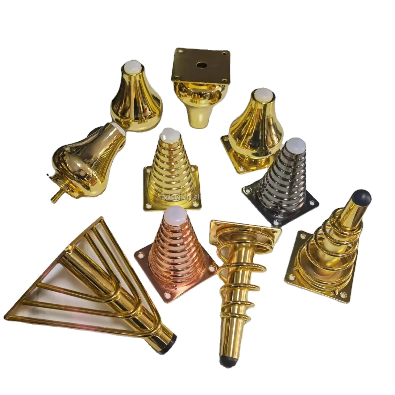 Золотые ножки для мебели, аксессуары для дивана, круглые металлические ножки для мебели, ножки для гостиной, диван, 2022