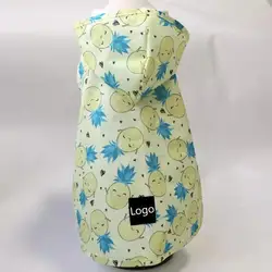 High Quality Durable And Sturdy Yellow And Cartoon Prints Pet Rain Coat