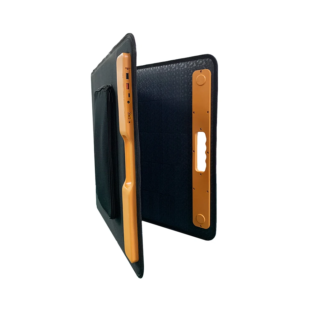 Quinntek foldable solar panel 100w PET surface material portable folding solar panels easy to carry