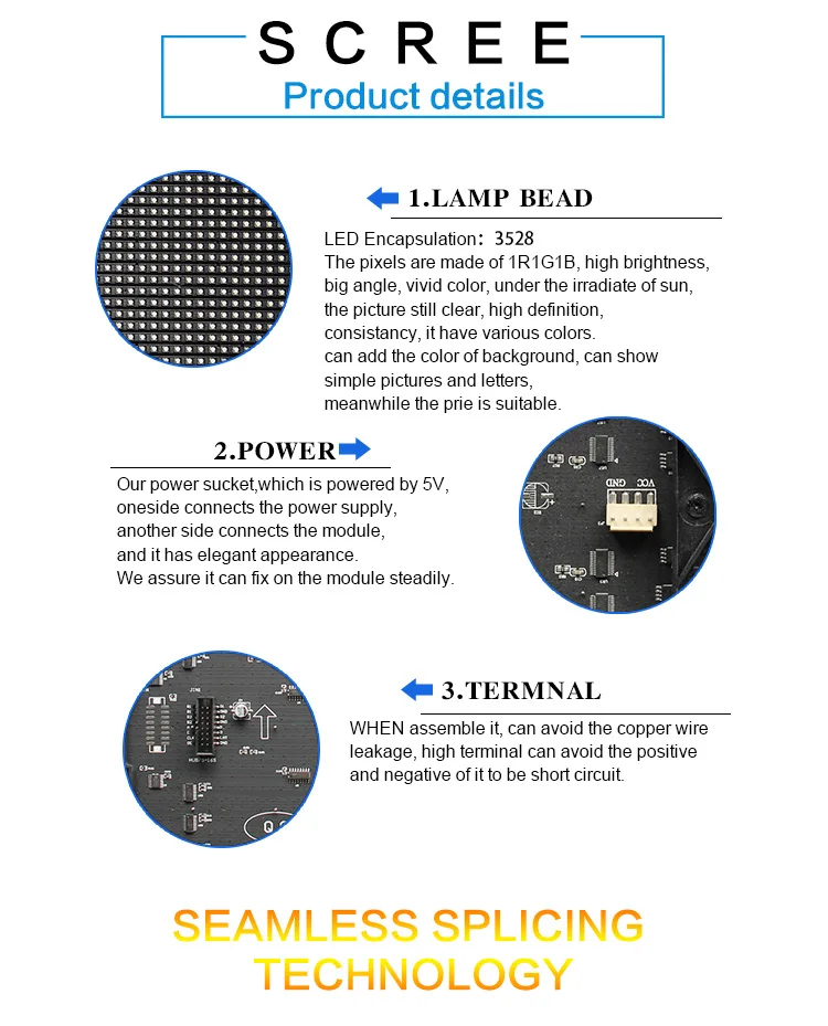 Wholesale price indoor P10 module 10000 cd/sqm led display panel