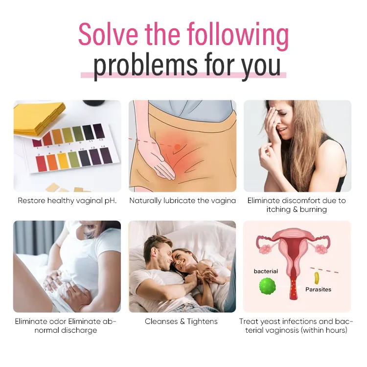 Yoni Product Vagina Yoni Pop Pills Female Suppositories Boric Acid Capsules Vaginal Repair Infection