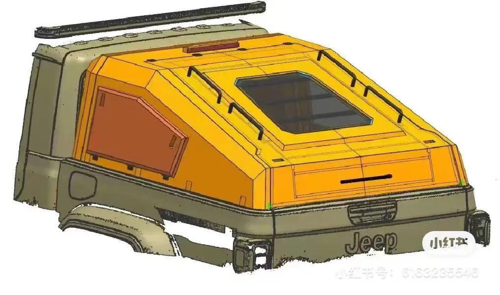 New Manganese steel Hatchback Hardtop Pickup Fastback Truck fit for Jeep Gladiator Canopy