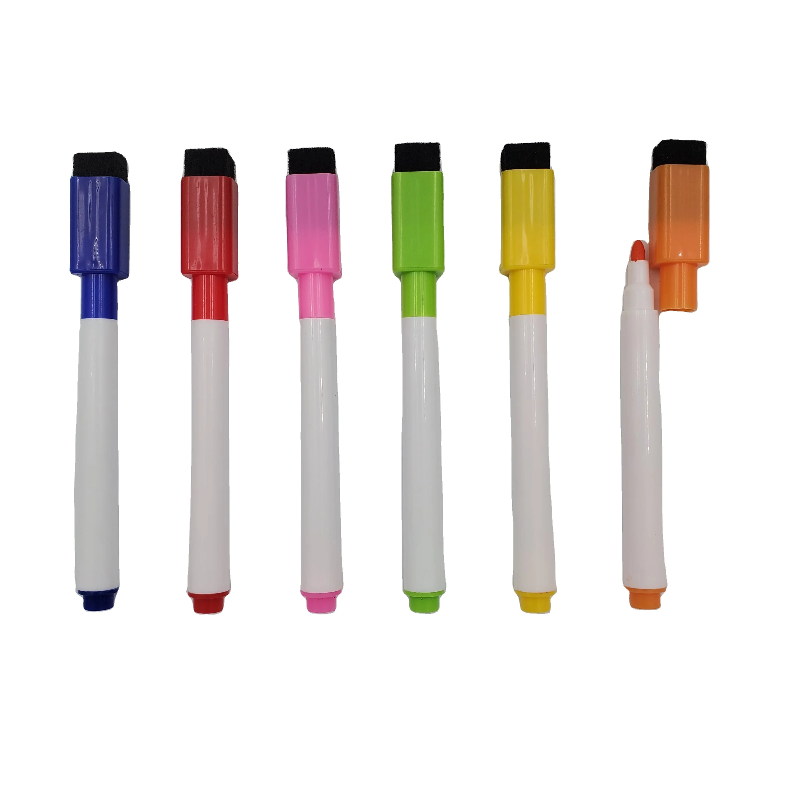 newdaiso mini white board marker pen with Eraser and magnetite dry erase ink pen for office and whiteboard
