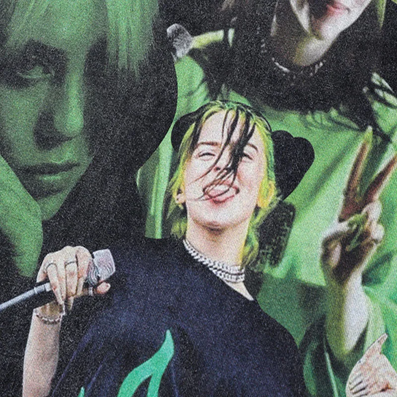 2023 Custom Men Clothing Faded Graphic Vintage Washed T Shirts Black Printed Wash T-shirt For Men Oversized Tshirt