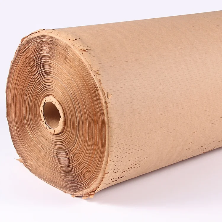 
Factory Price 50CM*100M Recyclable Paper Honeycomb Wholesale Honeycomb Kraft Paper Honeycomb Cushion Paper 