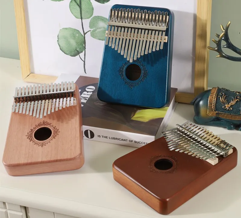 
mahogany kalimba musical instrument Kalimba 17 Keys Thumb Piano LK-04 