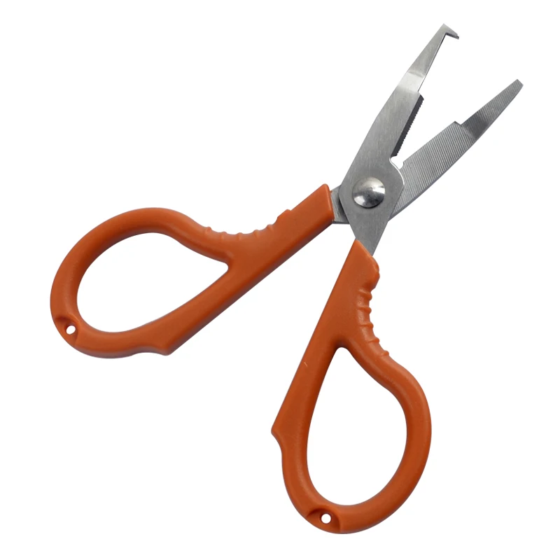 ILURE Portable Fishing Scissors Stainless Steel Fishing Pliers Open Loop Scissor