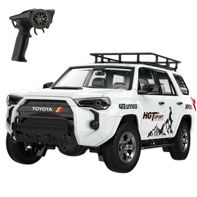 Лицензированный полностью оборудованный грузовик 1/18 Toyoto 4RUNNER RC Trail с дымовым генератором звуковые фонари