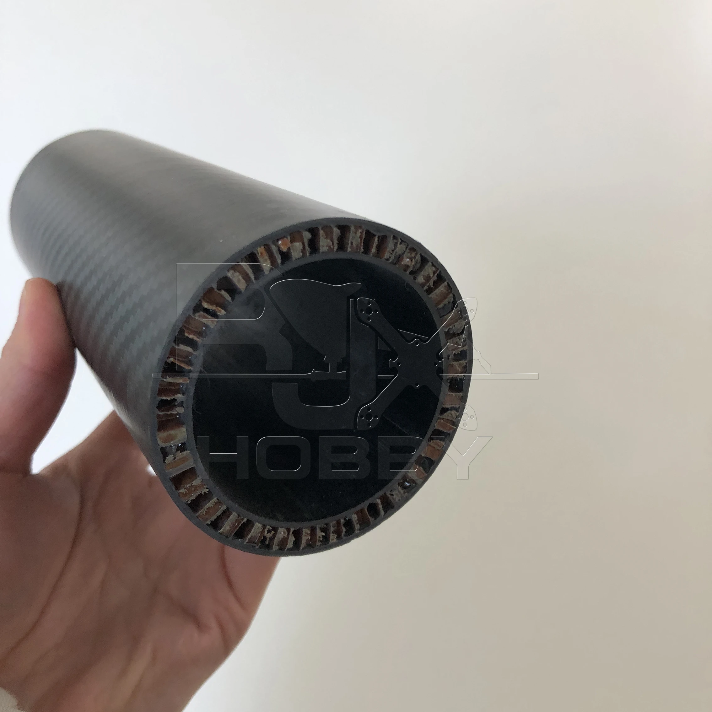 Customized Aramid Nomex honeycomb core sandwich carbon fiber tubes