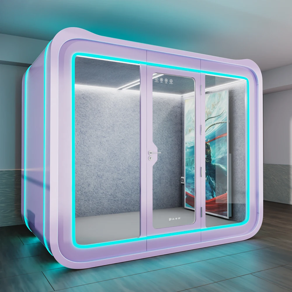 Privacy Acoustic Mobile Silence Soundproof Phone Pod 2 Persons Meeting Booths
