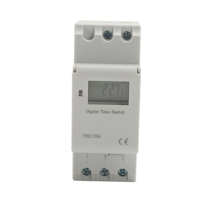 THC15A THC25A 220 В промышленный цифровой din-рейка еженедельный таймер ручной механический