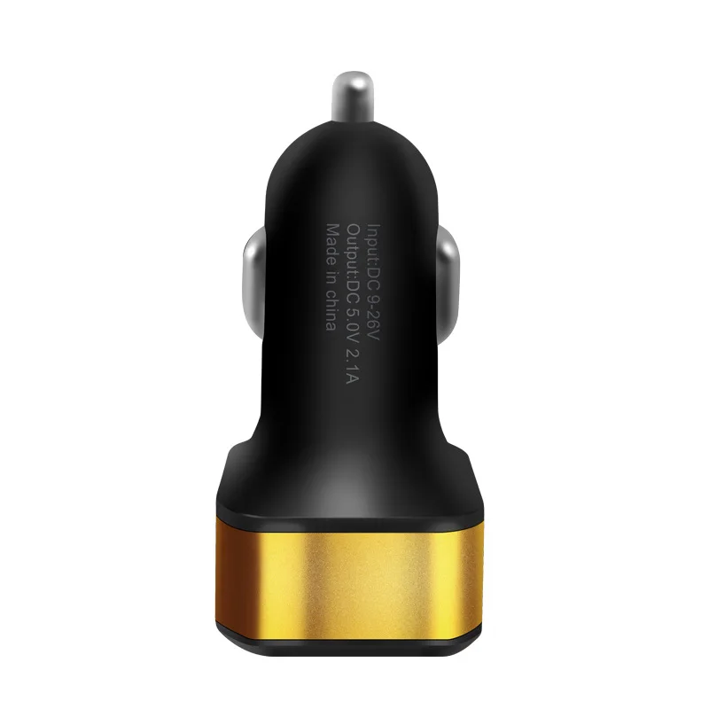 
New Display Car Charger Dual USB Digital Display Voltage Vehicle Charging One Tow Two Intelligent Vehicle Charger 