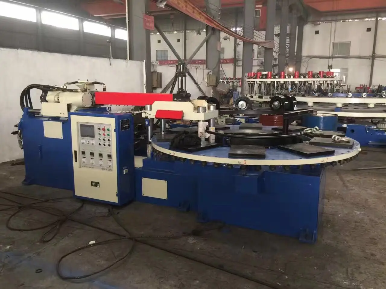 Plastic strap making machine / flip flop strap making machine /shoe upper making machine