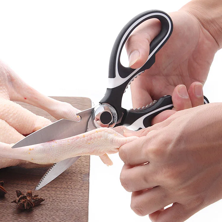 
Hot selling Ultra Sharp Premium stainless steel heavy duty kitchen shears and multi purpose scissors for cutting food 