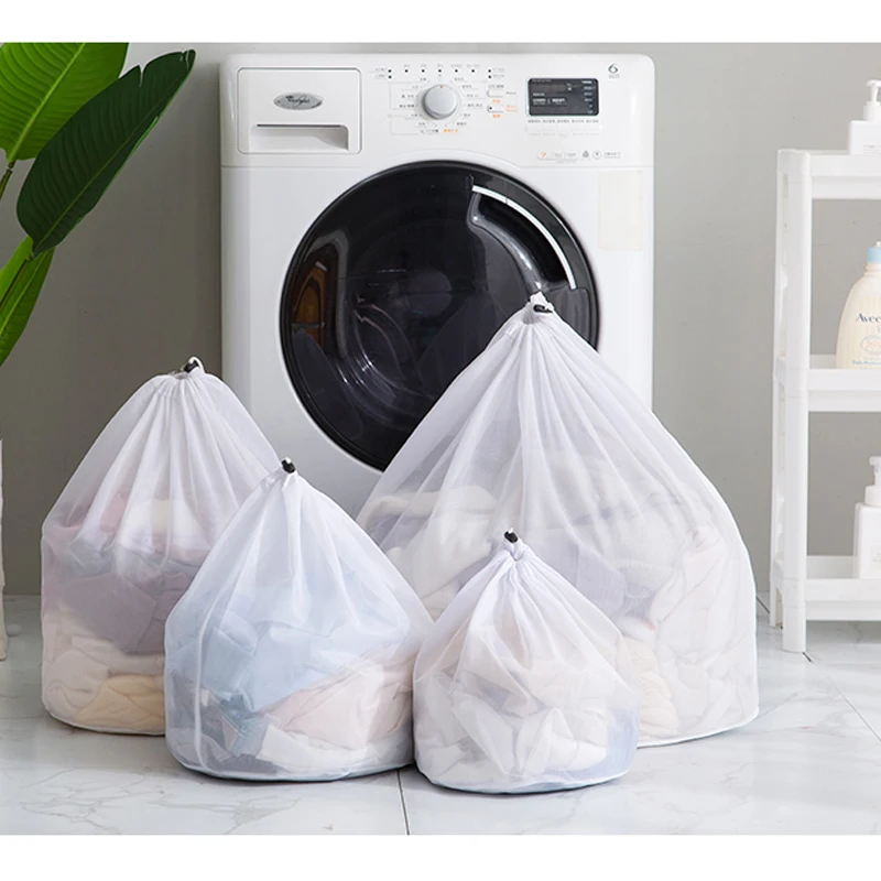 Laundry Bag Locking Drawstring Closure and Machine Washable Large Bags Will Fit a Laundry Basket