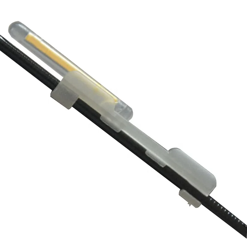 TAKEDO 20PCS W-301Night Fishing Luminous Fishing Rod Tip Light Clip Rod Tip Base Holder For Luminous Stick On Jigging Carp Rods