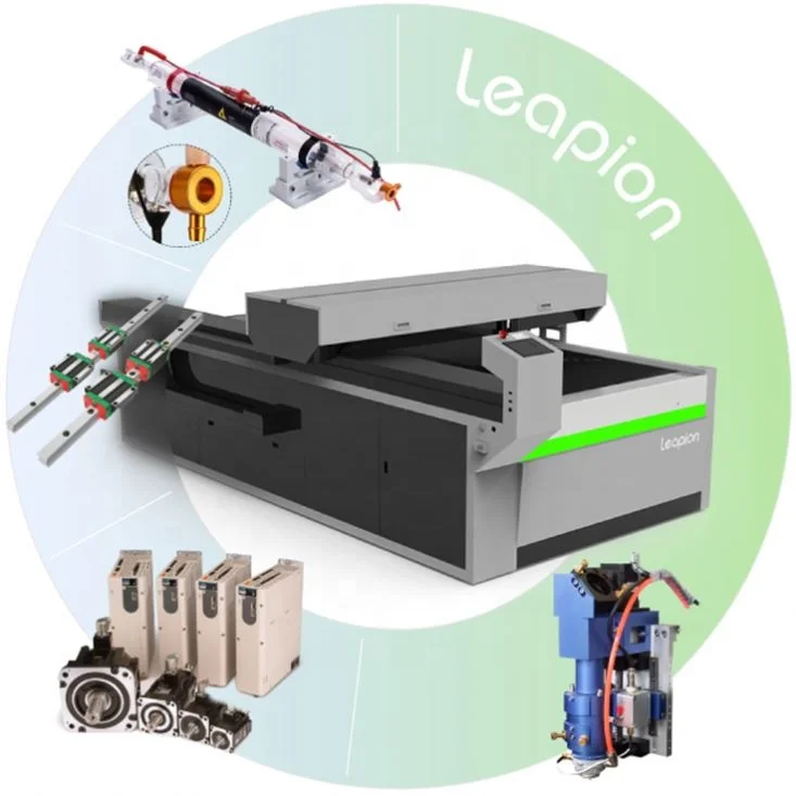 Leapion 130W stencil laser cutting machine for PVC/Acrylic/Leather