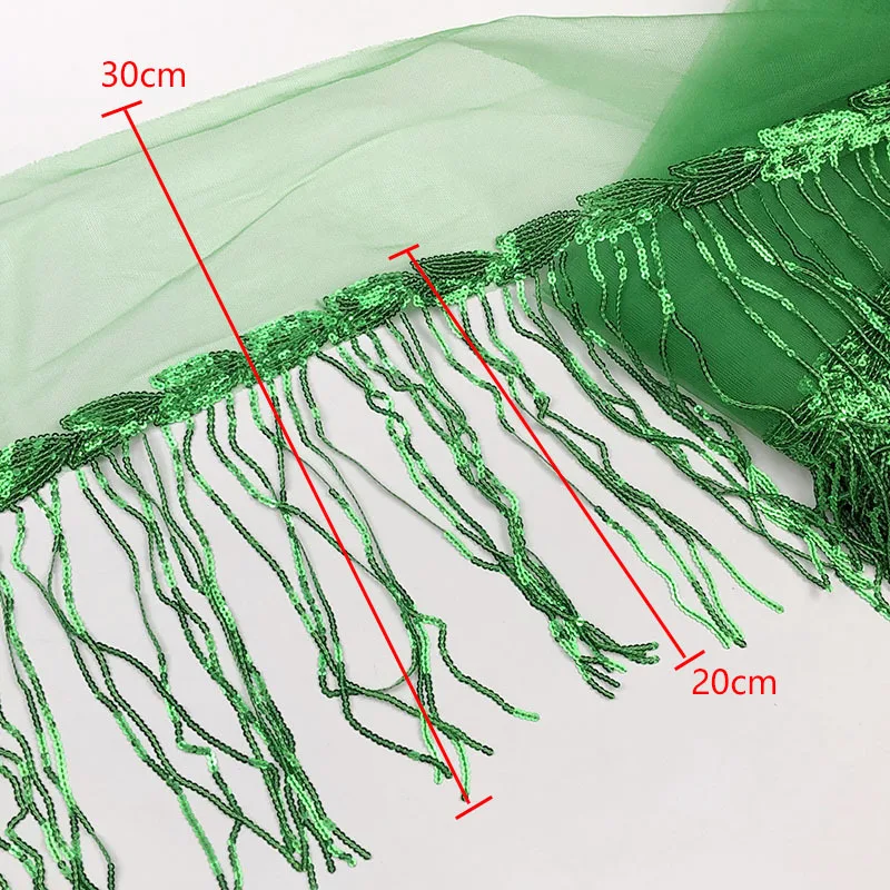 Wholesale  Leaf Glitter Sequin Fringe Trims Fabrics Elastic lace to apply in clothes