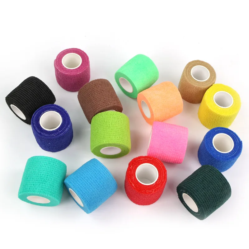 Non Woven Tape Flexible Gauze Bandages Self Adhesive Elastic 5cm Cohesive Bandage