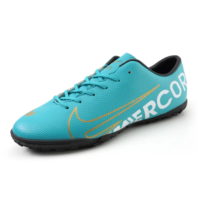 2021 New Arrivals High Quality Pu Leather Short Spike Soccer Shoes, Outdoor Casual Athletic Training Football Shoes, MOQ 1 Pair