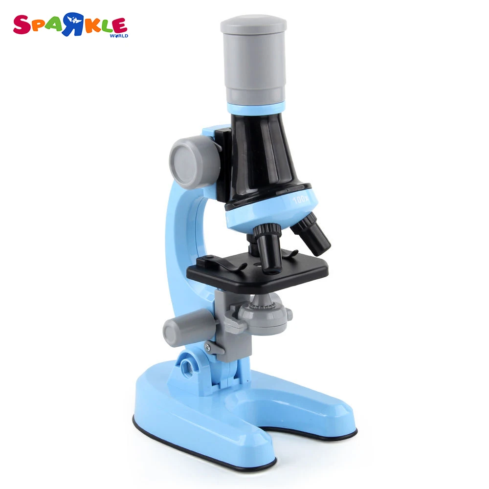 100X/400X/1200X Optics Microscope Kids Biological Microscopes Early Educational Simulation Optical Microscope