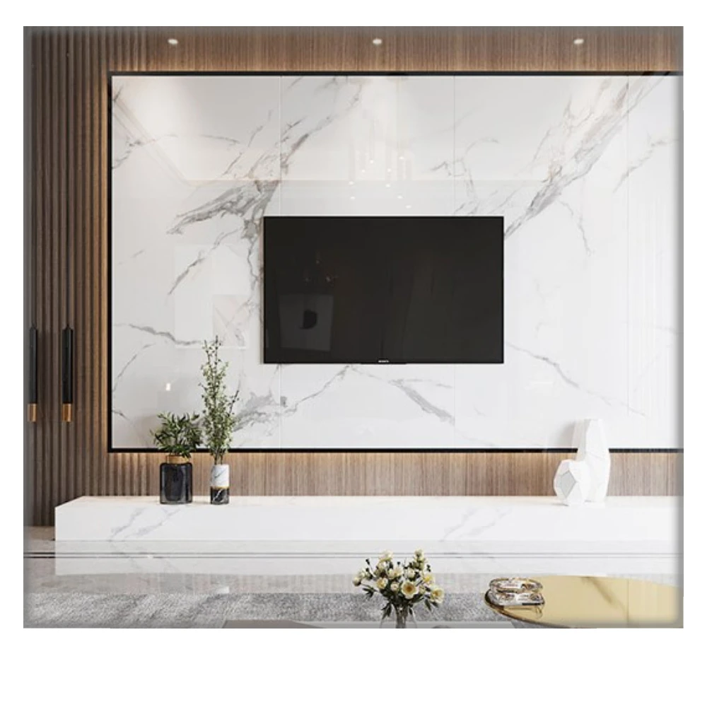 Высокий глянцевый ПВХ мраморный лист для внутренней отделки стен хорошее качество УФ Мраморная Панель