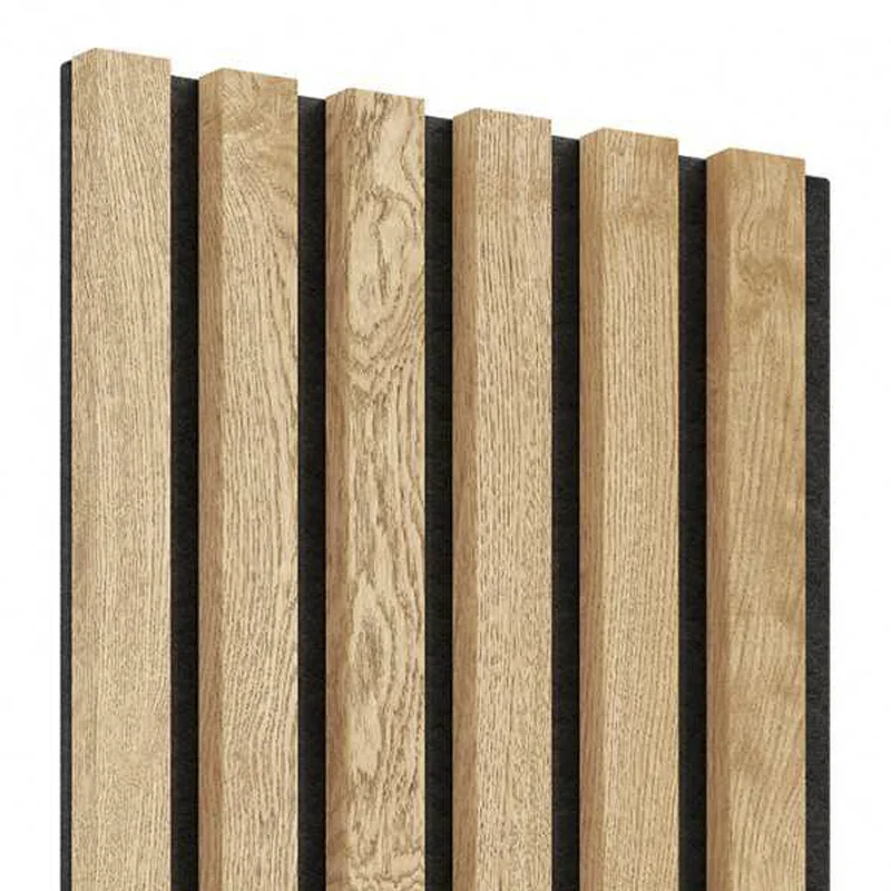 Akupanel  Natural Veneer Oak Decorative Acoustic Board  Acoustic Wood Panel Soundproof Wall Panels