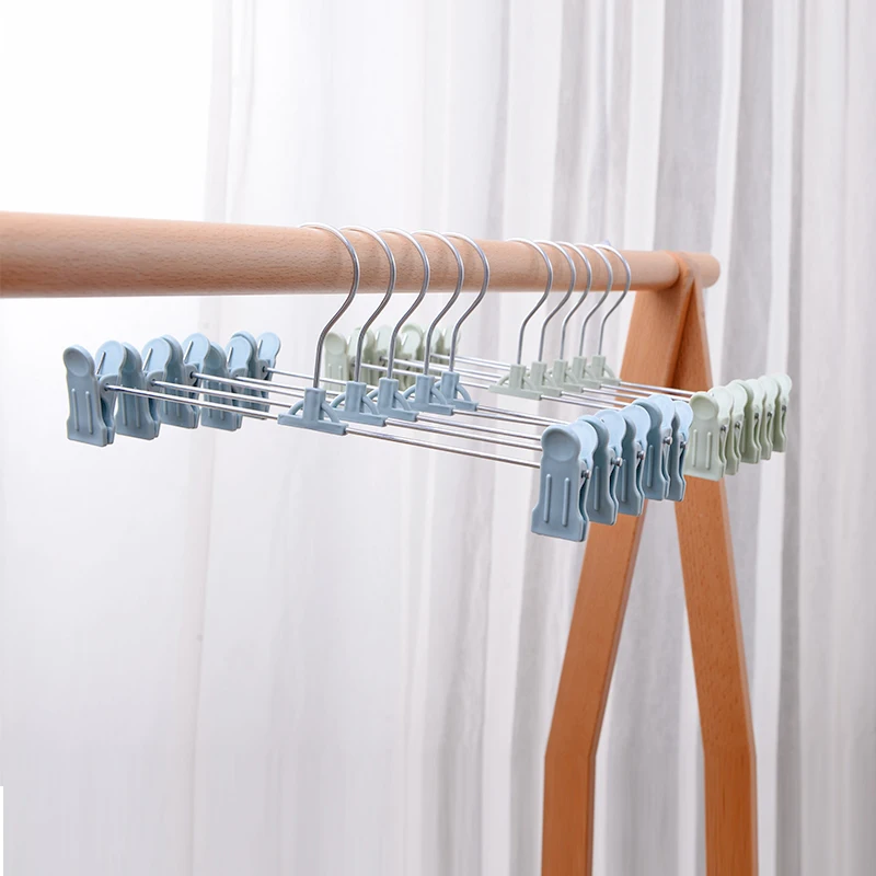 I KNOW  new colorful hangers pants hanger high quality trousers hangers with clips