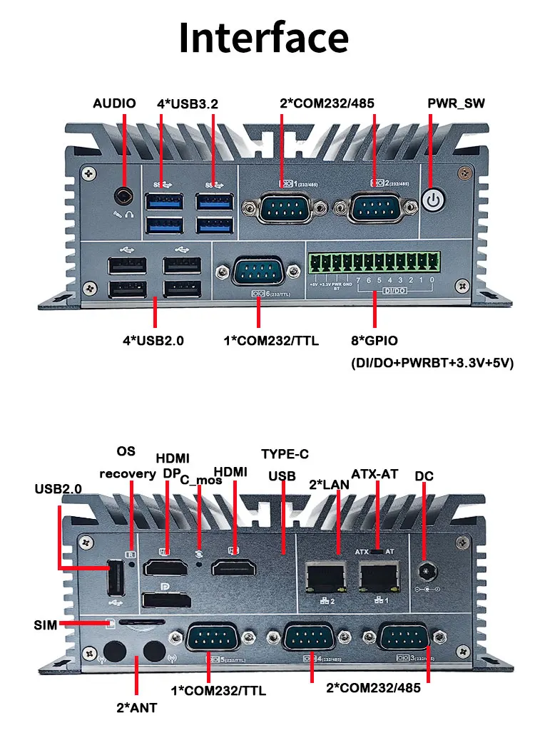 Горячая распродажа процессор N100 мини-ПК Win dows 10/11 Linux поддержка Ddr4 8 * GPIO n100 ddr4 материнская плата Ethernet