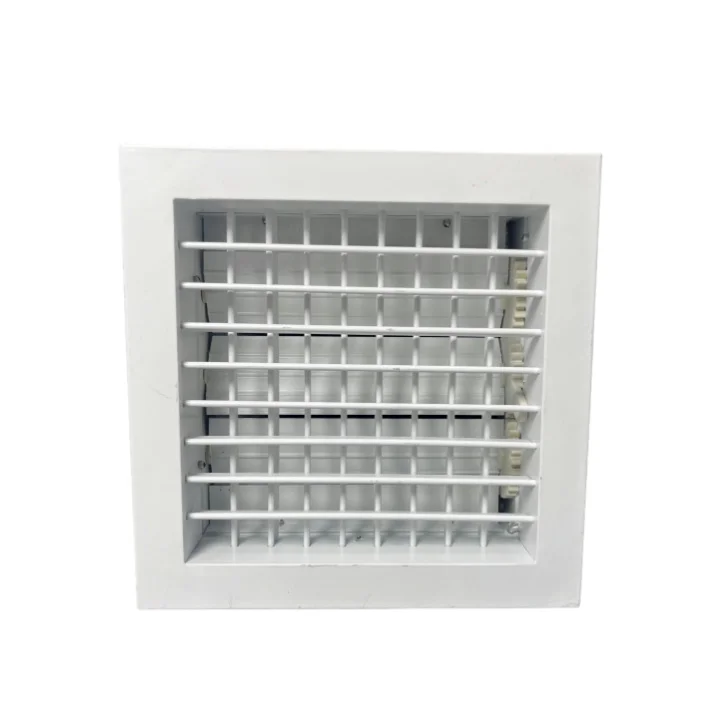 HVAC Aluminum adjustable blades double deflection grille supply air grilles with damper DDG