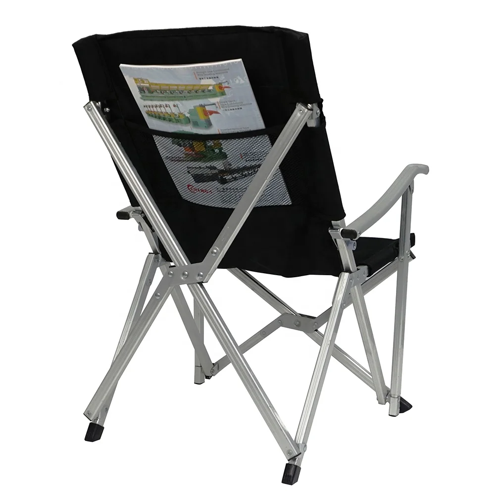 Ultra light aluminum folding arm chair outdoor camping folding chair