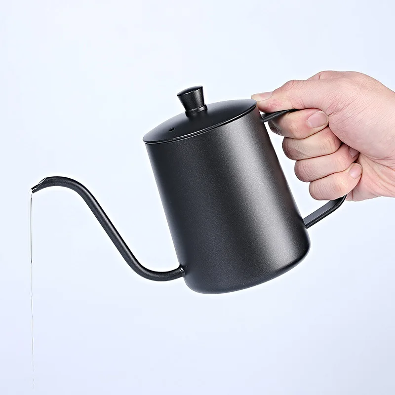 600ml Stainless Steel Gooseneck Long Spout Hand Drip Coffee Pot Pour Over Kettle Coffee Tools