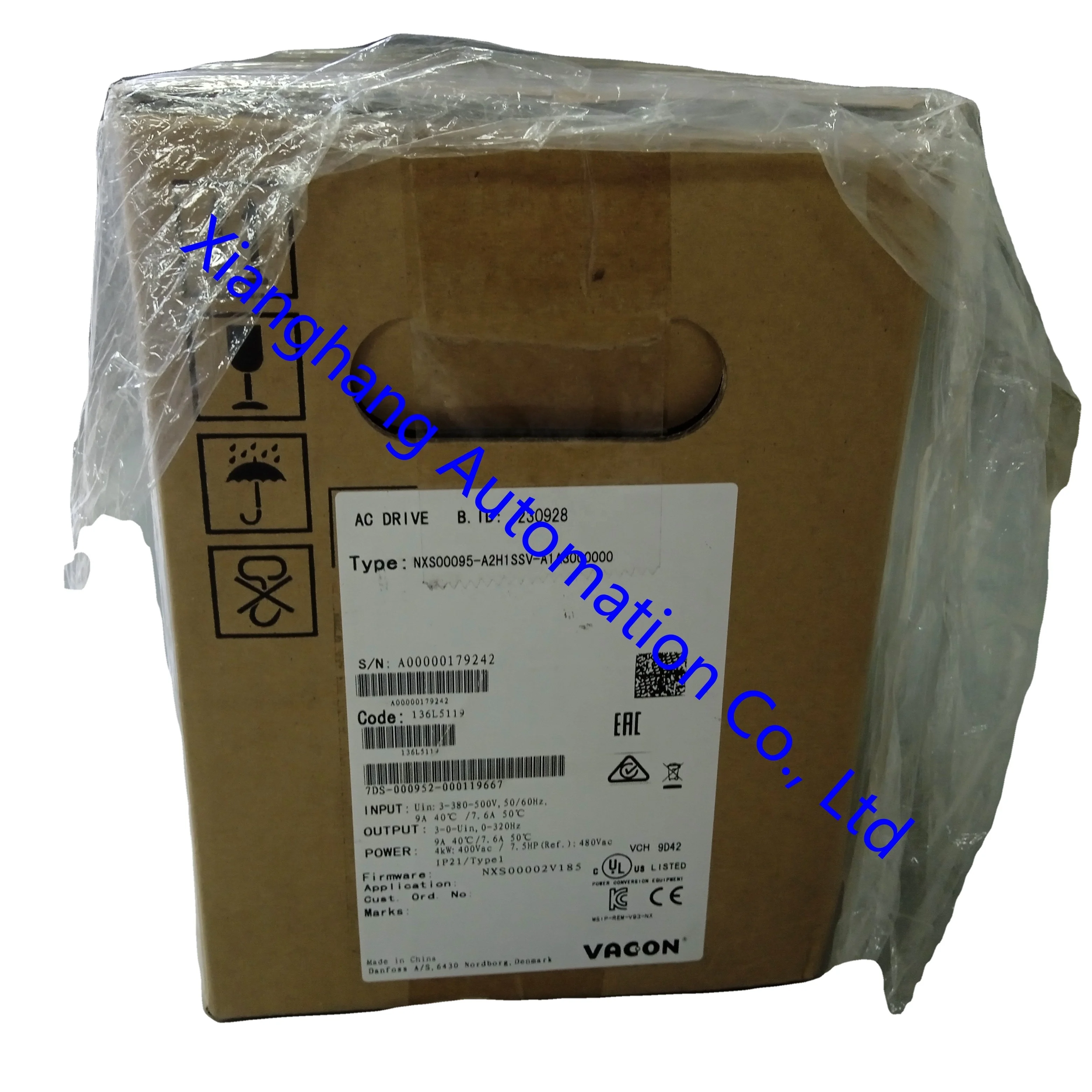 100% Original brand new Vacon Inverter NXP 1030 5A0N0SSA NXP 0261 6A2L0SSA NXP 0325 6A2L0SSA