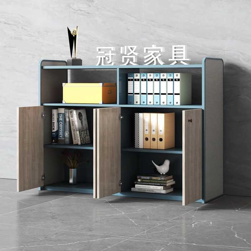 Modern executive office  equipment  MFC durable book shelving side case file cabinet