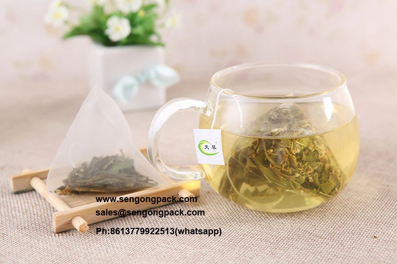 C28DX triangle herbal tea bag production line nylon tea bag machine