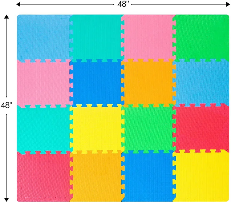 Wholesale Price No Shrink Anti-Slip Baby Care Eva Foam Floor Play Mat Puzzle