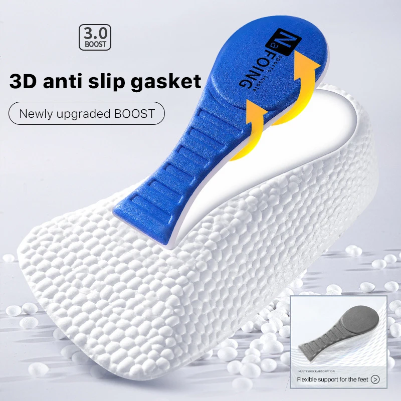 EVA Soft Comfort Shock Absorbing Half Height Increase Insole Arch Support Invisible Height Increase Heel Pad Cushion For Shoe
