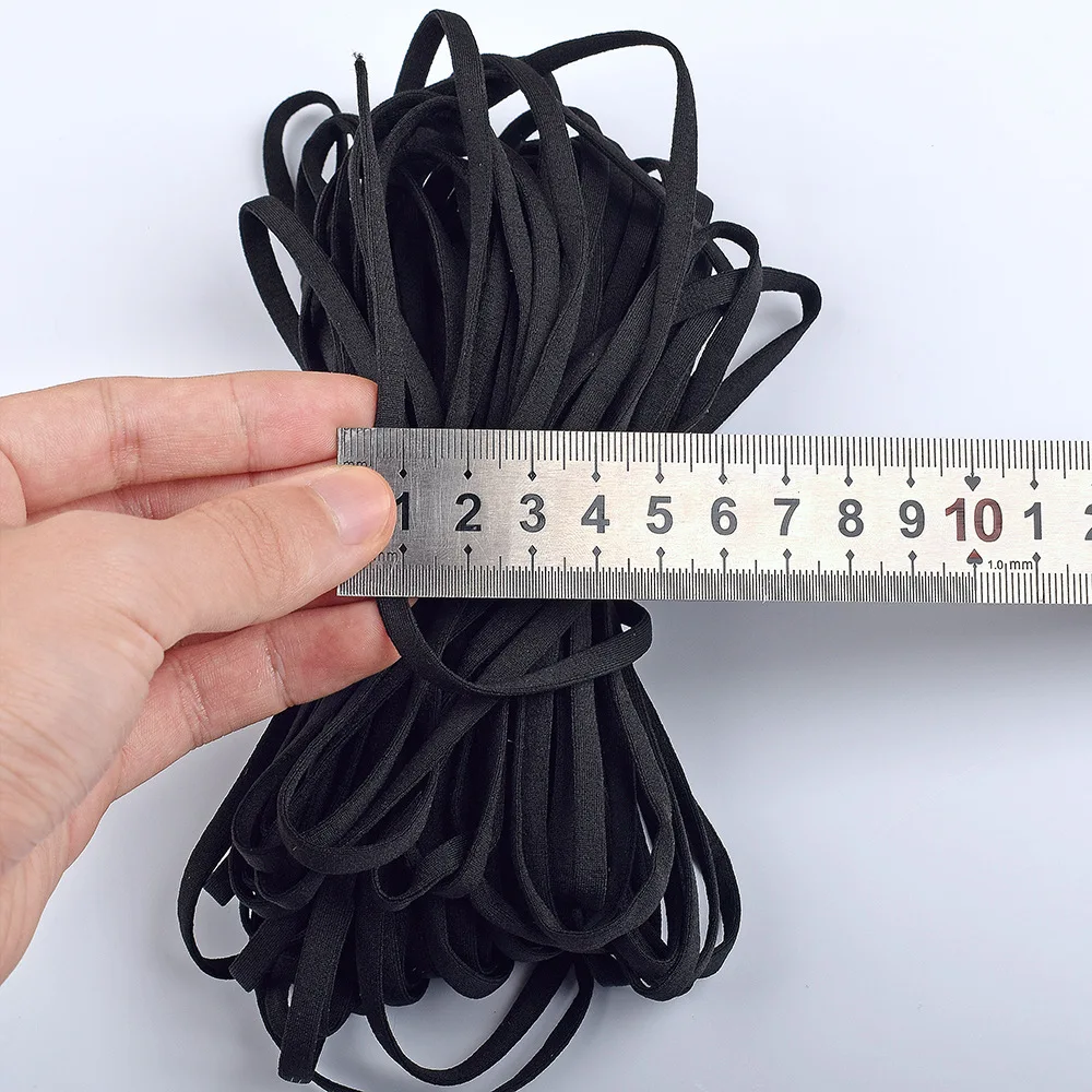 Medical Disposable Face Mask Material 2mm 3mm Round Earloop Ear Loop Elastic Band Mask Rope Cord