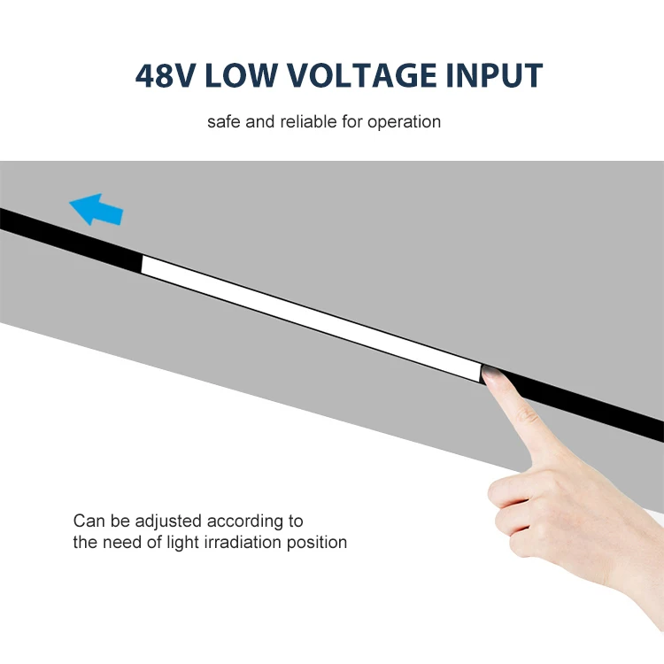  Magnetic Track Spotlight 48V CE RoHS Aluminum LED COB Commercial System Light for Office