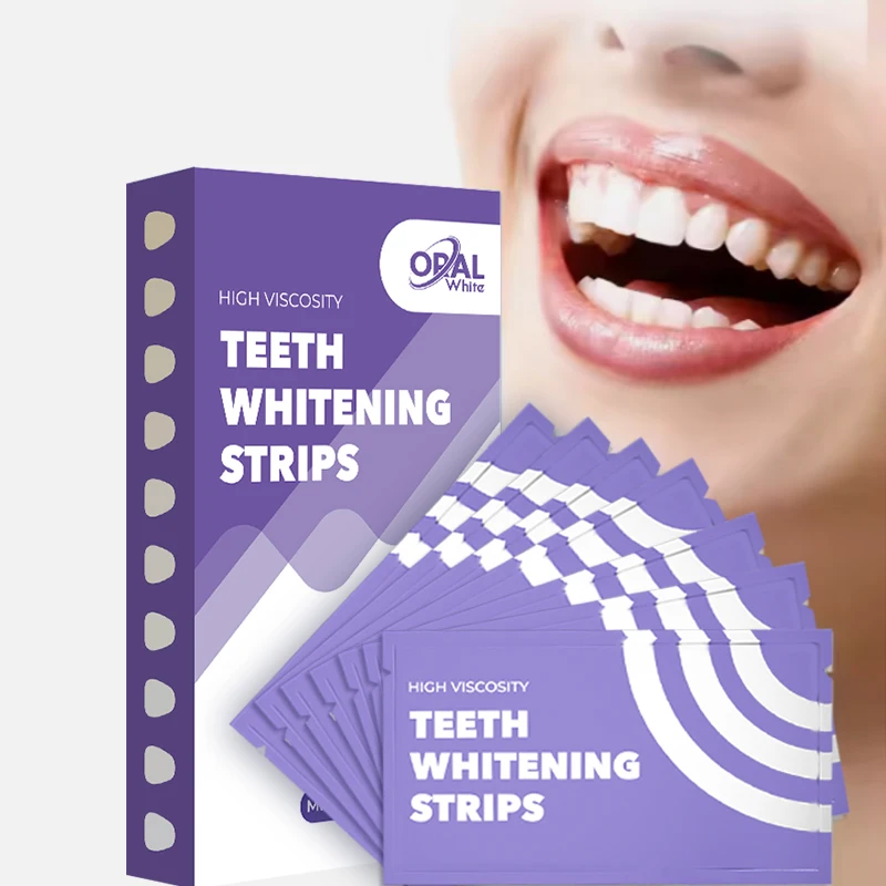 Ultra White Professional Teeth Whitening Strips Mint Flavor Teeth Stain Remover OEM ODM Wholesale Teeth Whitening Strips