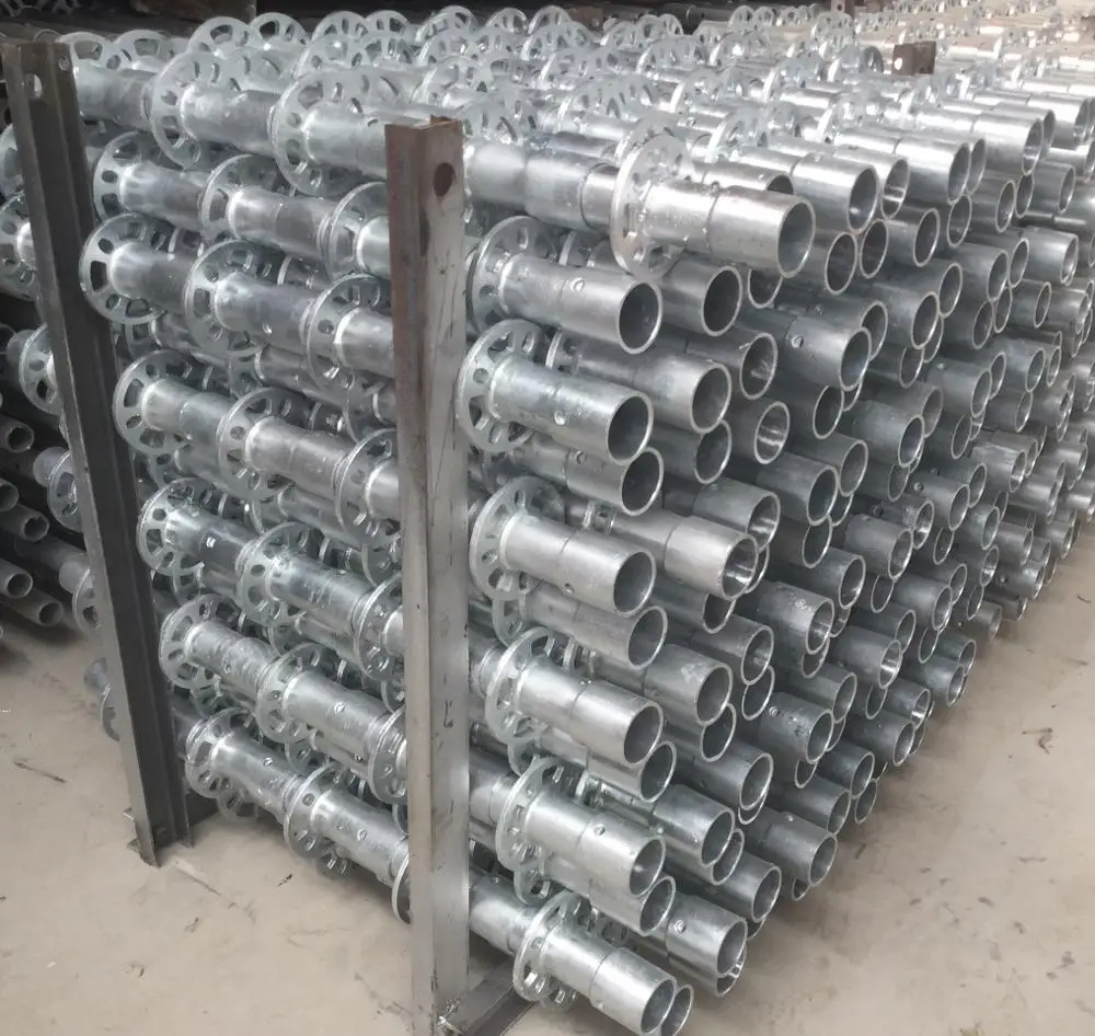 Construction ring lock  scaffolding system aluminum ringlock scaffolding ledger ringlock scaffolding paint surface treatment