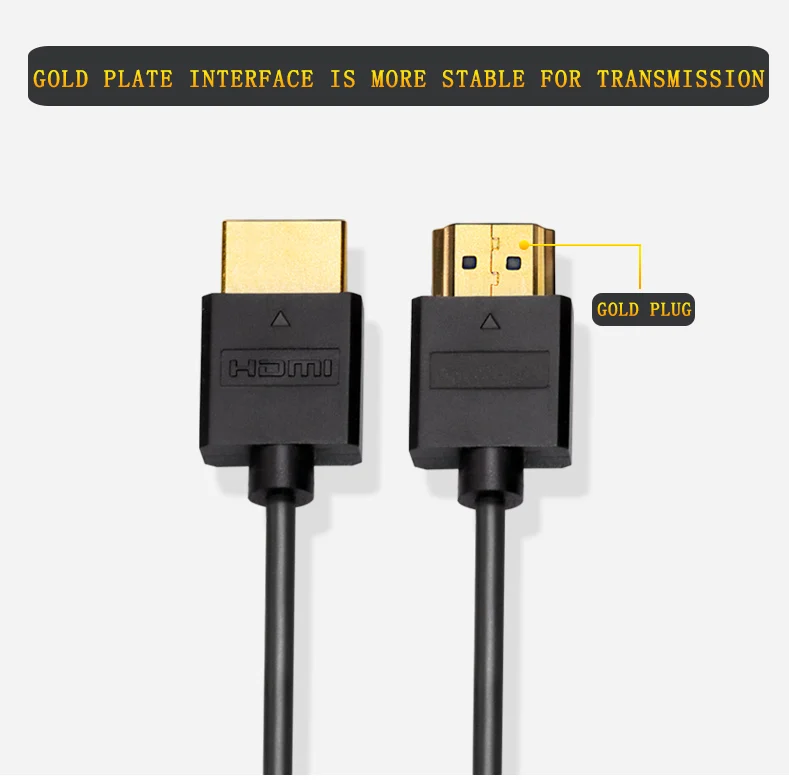 Oem супер тонкий hdmi kable ультра кабель 1-3 м завод