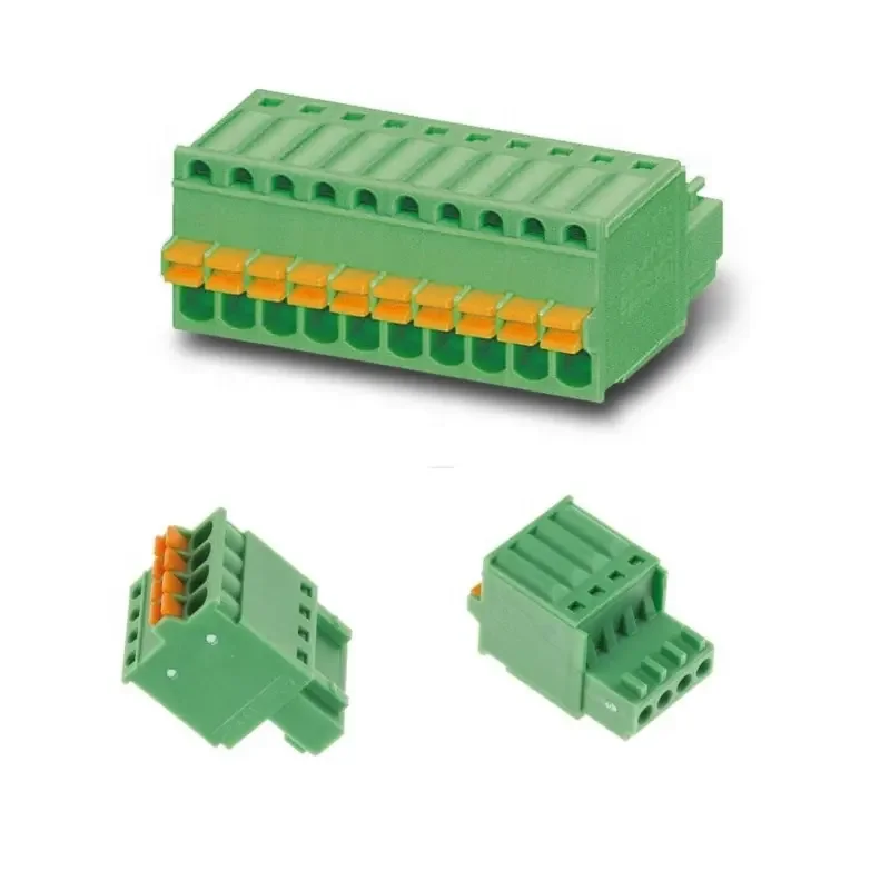 Terminal Block Light Wire Connector Through Hole 5 Position Headers Pluggable Terminal Blocks 1881325 Din Rail Terminal Block